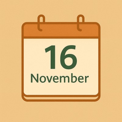 Historischer Kalender – 16. November